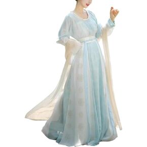 Modern Hanfu Dress Outfit Elegant Strap Drawstring Loose Fit Mid Calf Sheer Wide Sleeve Sunscreen Cardigan in Saudi Arabia
