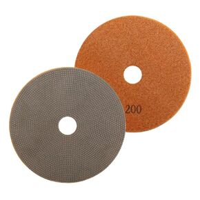 4" Electroplated Diamond Polishing Pads,Diamond Surface Grinding for Tile Stone Marble Granite Concrete Ceramics Glass Grit 400-1pc