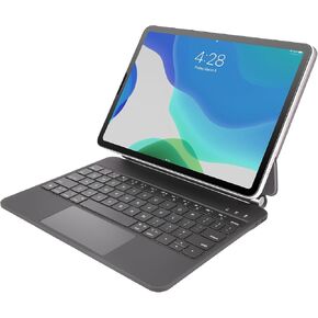 Rii Keyboard Case for iPad Pro 11-inch (1st, 2nd, 3rd, 4th gen) and iPad Air (4th, 5th, 6th gen), Magnetic Keyboard Case with Multi-Touch Trackpad, Floating Cantilever Stand–Wireless Keyboard Case