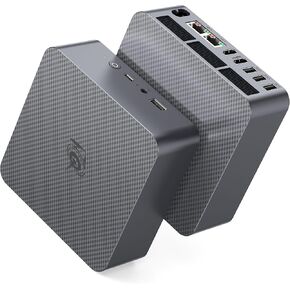 كمبيوتر صغير Beelink EQi12، Intel Core-i5 12450H(8C/12T، حتى 4.4 جيجا هرتز)، 24 جيجابايت LPDDR5 5200 ميجا هرتز 500 جيجابايت PCle4.0 SSD، كمبيوتر صغير مزدوج 1000 ميجابايت LAN، 4K Dual HDMI، مزود طاقة مدمج للمنزل/المكتب Micro PC