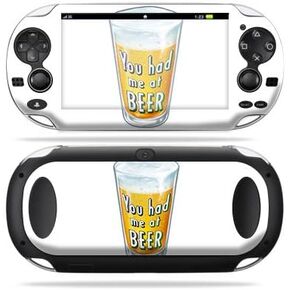 MightySkins Skin Compatible with Sony PS Vita – Beer Lover | Protective, Durable, and Unique Vinyl Decal wrap Cover | Easy to Apply, Remove, and Change Styles | Made in The USA