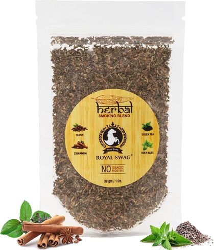 Ayurvedic Herbal - 100% Tobacco Free & 100% Nicotine Free Organic Herbs Mix Blend 20 Gram (0.7 oz) in Kuwait