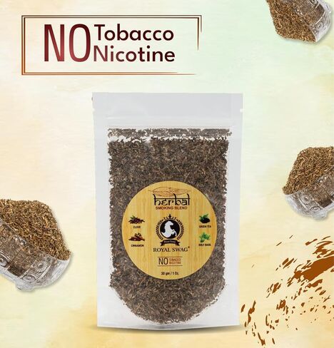 Ayurvedic Herbal - 100% Tobacco Free & 100% Nicotine Free Organic Herbs Mix Blend 20 Gram (0.7 oz) in Kuwait