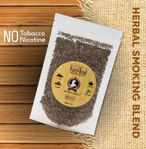Ayurvedic Herbal - 100% Tobacco Free & 100% Nicotine Free Organic Herbs Mix Blend 20 Gram (0.7 oz) in Kuwait
