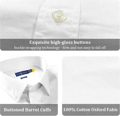 Polo Men's Long Sleeve Classic fit Oxford Shirt Solid Fit for Business Casual Tops-Proudly of U.S Polo in Saudi Arabia