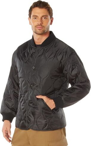 Rothco 19775 Quilted Woobie Jacket Color : Olive Drab,Size : M in Saudi Arabia