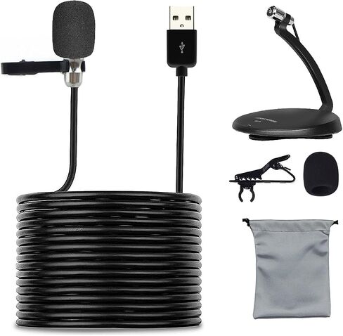 PC USB Microphone, Podcast Condenser Mic with Foldable Tripod Mute Switch for Streaming, Gaming, Podcasting, Recording, Chatting, Twitch, YouTube, on Computer, Laptop, PS4/5 Plug & Play in Saudi Arabia