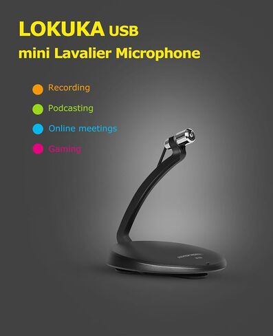 PC USB Microphone, Podcast Condenser Mic with Foldable Tripod Mute Switch for Streaming, Gaming, Podcasting, Recording, Chatting, Twitch, YouTube, on Computer, Laptop, PS4/5 Plug & Play in Saudi Arabia