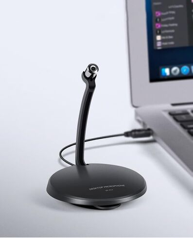 PC USB Microphone, Podcast Condenser Mic with Foldable Tripod Mute Switch for Streaming, Gaming, Podcasting, Recording, Chatting, Twitch, YouTube, on Computer, Laptop, PS4/5 Plug & Play in Saudi Arabia