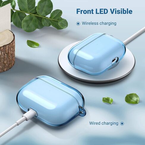 ULAK Compatible with Airpods Pro Case 1st Generation Clear with Keychain in Kuwait