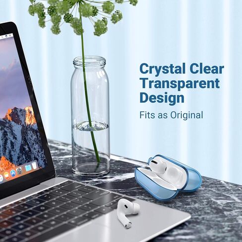 ULAK Compatible with Airpods Pro Case 1st Generation Clear with Keychain in Kuwait