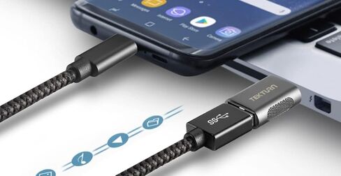 USB C Male to USB Female Adapter (2 Pack), USB 3.1 with 5Gbps Speed, Thunderbolt to Type A OTG Converter, Works with All Major Brands laptops, Tablets and Phones in Kuwait