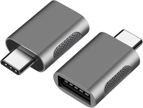 USB C Male to USB Female Adapter (2 Pack), USB 3.1 with 5Gbps Speed, Thunderbolt to Type A OTG Converter, Works with All Major Brands laptops, Tablets and Phones in Kuwait