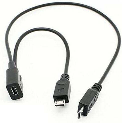 كابل شحن تمديد من LIONX Micro USB أنثى إلى 2 Micro USB ذكر لهاتف Galaxy S5 i9600 S4 I9500 Note2 N7100 S3 I9300 S2 9100 in Kuwait