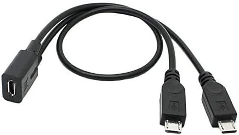 كابل شحن تمديد من LIONX Micro USB أنثى إلى 2 Micro USB ذكر لهاتف Galaxy S5 i9600 S4 I9500 Note2 N7100 S3 I9300 S2 9100 in Kuwait