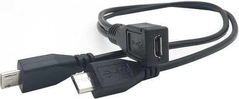 كابل شحن تمديد من LIONX Micro USB أنثى إلى 2 Micro USB ذكر لهاتف Galaxy S5 i9600 S4 I9500 Note2 N7100 S3 I9300 S2 9100 in Kuwait