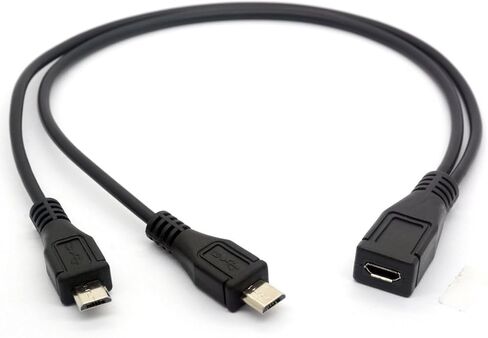 كابل شحن تمديد من LIONX Micro USB أنثى إلى 2 Micro USB ذكر لهاتف Galaxy S5 i9600 S4 I9500 Note2 N7100 S3 I9300 S2 9100 in Kuwait