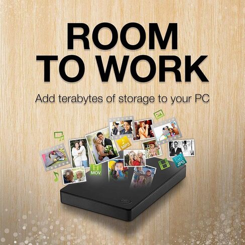 Seagate Expansion Desktop STKP14000400 محرك الأقراص الصلبة الخارجي 14 تيرابايت 3.5 بوصة USB 3.0 للكمبيوتر الشخصي والكمبيوتر المحمول مع خدمة الإنقاذ لمدة عامين in Saudi Arabia