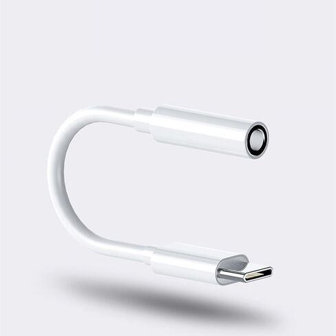 USB C to Headphone Jack Adapter AUX Cord fit for Samsung, iPhone 15, iPad Pro - DAC HiFi Type C to 3.5 mm Earphone Audio Dongle, 2 PCS in Saudi Arabia