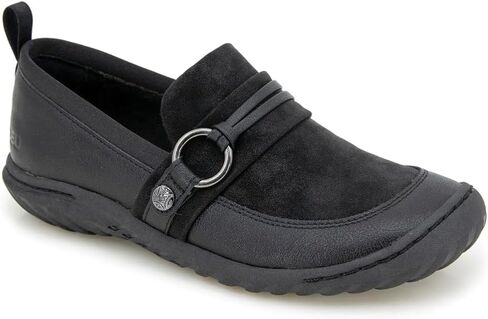 JBU Womens Phoebe Slip On Loafers Casual - Black in Saudi Arabia