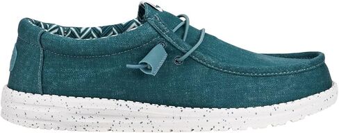 Hey Dude Wally Stretch Canvas North Atlantic Size 13, Men’s Shoes, Men's Slip-on Loafers, Comfortable & Light-Weight in Saudi Arabia