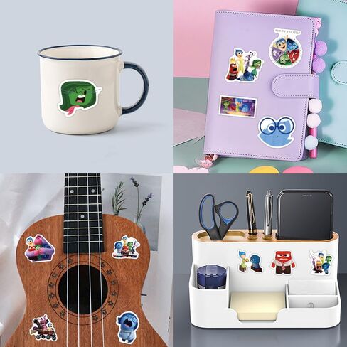 120pcs Inside Out Stickers for Kids,Aesthetic Cartoon Vinyl Stickers for Laptops Water Bottle Skateboard Bumper,Gifts for Steens Adults for Party Supply Decor in Saudi Arabia