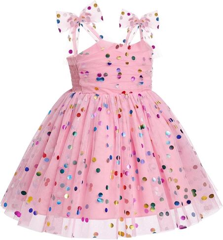Baby Girls Birthday Party Dress Toddler Kids Spaghetti Straps Tulle Tutu Princess Dress Cake Smash Photoshoot Dresses in Kuwait