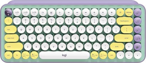 Logitech POP Keys Wireless Mechanical Keyboard with Customizable Emoji Keys for Windows, Mac, & Android - Daydream Mint in Saudi Arabia
