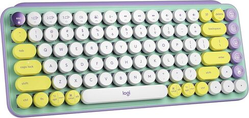 Logitech POP Keys Wireless Mechanical Keyboard with Customizable Emoji Keys for Windows, Mac, & Android - Daydream Mint in Saudi Arabia