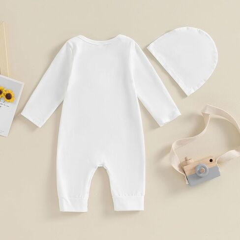 Newborn Baby Girl Summer Clothes Long Sleeve 3D Flower Romper Jumpsuit Hat Infant Coming Home Outfit in Saudi Arabia