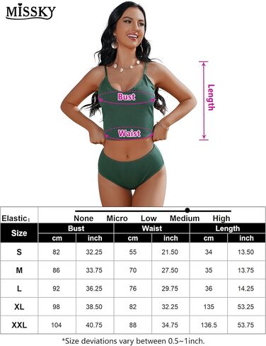 Women's Athletic Tankini Swimsuits for Women Sports Crop Top Swimsuits with Shorts Ribbed Two Piece Bathing Suits in Saudi Arabia