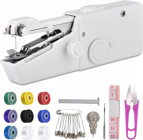 Handheld Sewing Machine for Beginners,Mini Sewing Machine for Adults Quick Stitching,Portable Sewing Machine with Sewing Supplies Suitable for Home,Travel,DIY in Saudi Arabia