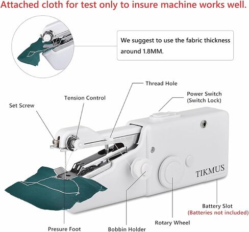 Handheld Sewing Machine for Beginners,Mini Sewing Machine for Adults Quick Stitching,Portable Sewing Machine with Sewing Supplies Suitable for Home,Travel,DIY in Saudi Arabia