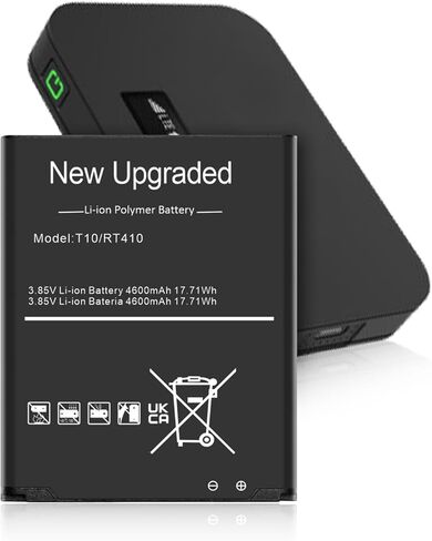بطارية T10، بطارية بديلة 4600 مللي أمبير في الساعة لجهاز Franklin T10 Mobile Hotspot V635061P RT410/T10، 2024 بطارية ليثيوم أيون مطورة عالية السعة in Kuwait