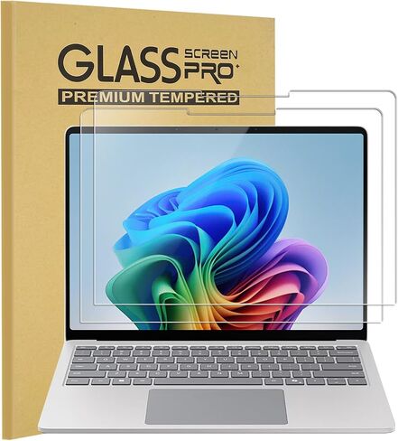 KEANBOLL عبوتان مصممتان لجهاز Microsoft Surface Laptop 7 مقاس 13.8 بوصة، واقي شاشة من الزجاج المقسى (2024، 13.8 بوصة)، صلابة 9H، فائق الوضوح، مقاوم للخدش، لمسة ناعمة، متوافق مع قلم السطح in Saudi Arabia