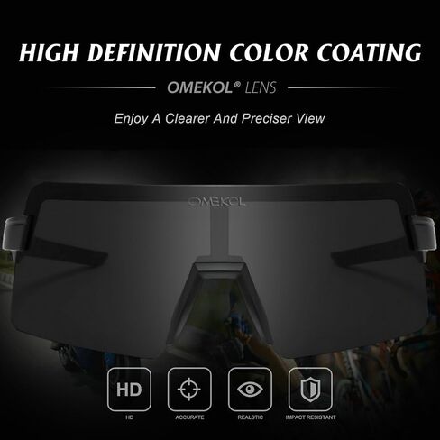 OMEKOL Two Sizes For Adults and Youth Polarized Sunglasses Men Women Outdoor Sport Baseball Glasses UV400 Cycling Eyewear (AP9) in Saudi Arabia