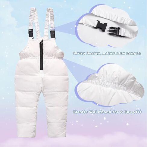 Baby Snowsuit Toddler Winter Hooded Artificial Fur Down Boys Girls Jacket Coat and Ski Bib Pants Warm Fashion Outwear in Saudi Arabia
