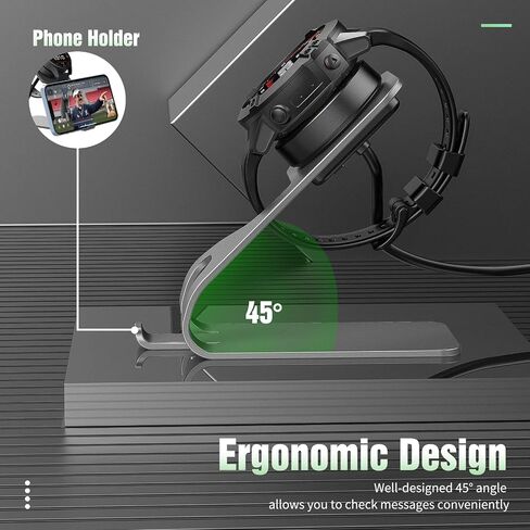 TiMOVO Charger Dock Stand for Fenix 5 5S 5X 6 6S 6X/Instinct/Vivoactive 3 4/Venu/Venu 2/Forerunner 245 45 45S 645 745 945 935, Magnetic Charging Cradle Station Bracket Holder with 5.4ft USB Cable in Saudi Arabia
