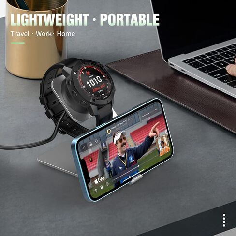 TiMOVO Charger Dock Stand for Fenix 5 5S 5X 6 6S 6X/Instinct/Vivoactive 3 4/Venu/Venu 2/Forerunner 245 45 45S 645 745 945 935, Magnetic Charging Cradle Station Bracket Holder with 5.4ft USB Cable in Saudi Arabia