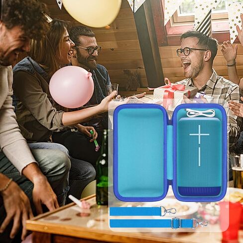 حافظة حماية صلبة لمكبر الصوت اللاسلكي المحمول بتقنية البلوتوث من أجل Ultimate Ears UE EVERBOOM، استبدال حقيبة السفر المحمولة (حافظة زرقاء) - co2CREA in Saudi Arabia
