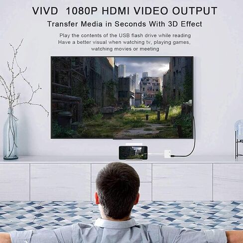 [معتمد من Apple MFi] محول Lightning إلى HDMI، محول iPhone HDMI، موصل شاشة مزامنة محول AV رقمي 1080P مع منفذ شحن لـ iPhone14 13 12 11 XS XR X 8، iPad إلى HD TV/شاشة/جهاز عرض in Saudi Arabia