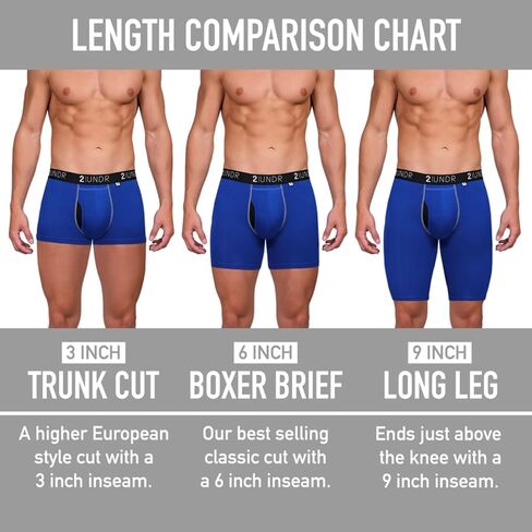 2UNDR Swing Shift Boxer Brief 3 Pack (Tonga/Samoa/Fiji, Small) in Kuwait