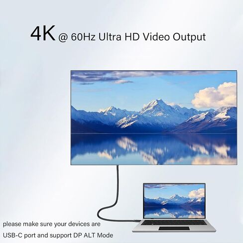 كابل USB-C 3.2 الجيل 2، كابل USB C 4K مزامنة بيانات 20 جيجابت في الثانية، سلك شحن سريع 100 واط PD 6.6 قدم لجهاز MacBook Pro، iPhone 15، iPad Air، Samsung Galaxy S24 Ultra S23 Plus S22 S21 Note 20، Google Pixel 9 8 7 in Saudi Arabia