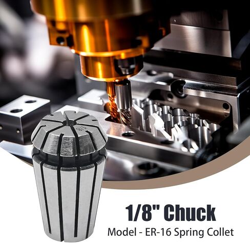 2Pcs ER16 Spring Collet, 1/8" CNC Super Precision Milling Tool for CNC Workholding Engraving & Milling Lathe Tool in Saudi Arabia