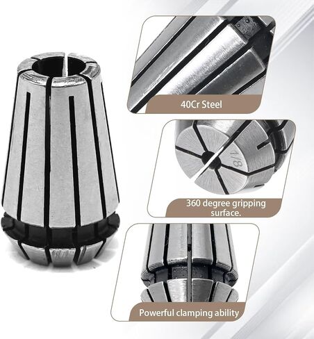2Pcs ER16 Spring Collet, 1/8" CNC Super Precision Milling Tool for CNC Workholding Engraving & Milling Lathe Tool in Saudi Arabia