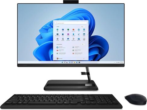 كمبيوتر مكتبي Lenovo IdeaCentre 3 AIO مقاس 27 بوصة FHD IPS مضاد للتوهج ومعالج Intel 10-core i7-13620H وذاكرة وصول عشوائي 64 جيجابايت ومحرك أقراص SSD سعة 1 تيرابايت وكاميرا 5 ميجابكسل Win11 أسود + كابل HDMI in Kuwait