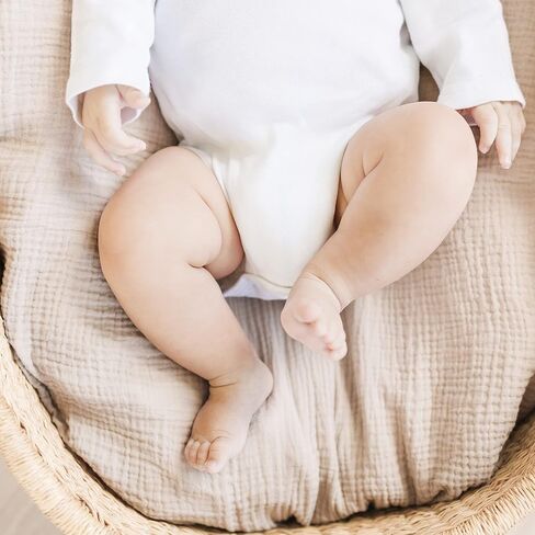 بطانيات قماط موسلين من كونسي للأطفال البنات والأولاد، 3 قطع، بطانية استقبال كبيرة 47 × 47 بوصة، بطانية أطفال موسلين ناعمة قابلة للتنفس للجنسين حديثي الولادة (شجرة) in Kuwait