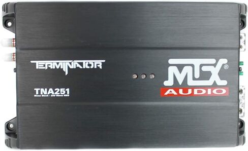 MTX TNP212D2 12 بوصة 1200 واط مضخم صوت السيارة مزدوج التحميل، صندوق فرعي، ومضخم صوت مع QPower Super Flex 4 قياس 3000 واط مجموعة أسلاك مضخم الصوت in Kuwait