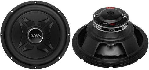 2 Boss CXX12 12-Inch 2000W Car Audio Power Subwoofer Sub and R1100M Monoblock Class A/B Riot Car Audio Amplifier and AKS8 Amplifier Installation Kit in Saudi Arabia