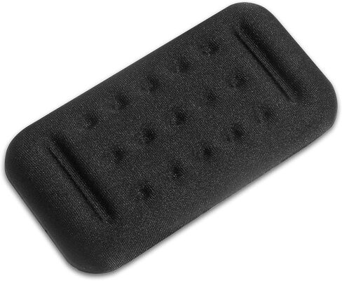 Ergonomic Memory Foam Wrist Rest, Mouse Pad Wrist Support Cushion with Massage Holes Typing Pain Relief for Computer Laptop Office Work PC Gaming (Black) in Saudi Arabia